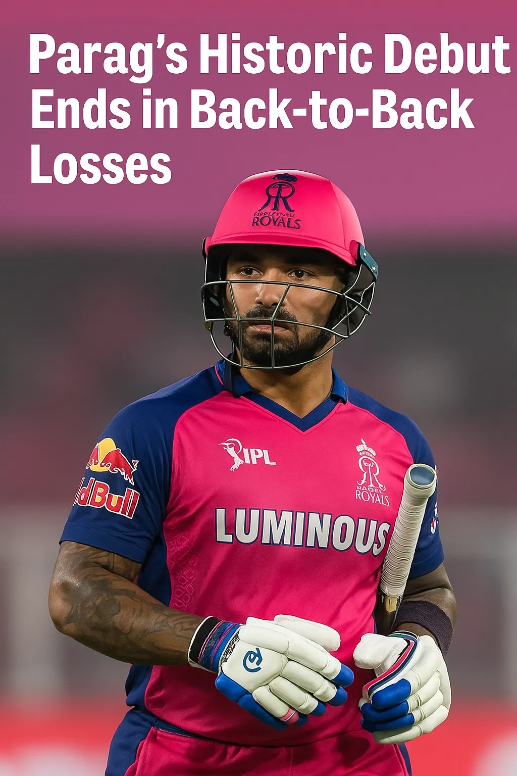 Parag’s Historic Debut Ends in Back-to-Back Losses