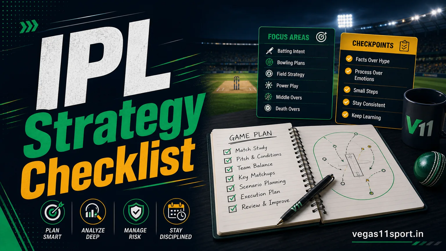 IPL Betting Strategy on Vegas11 Sport: A Practical Checklist For Readers