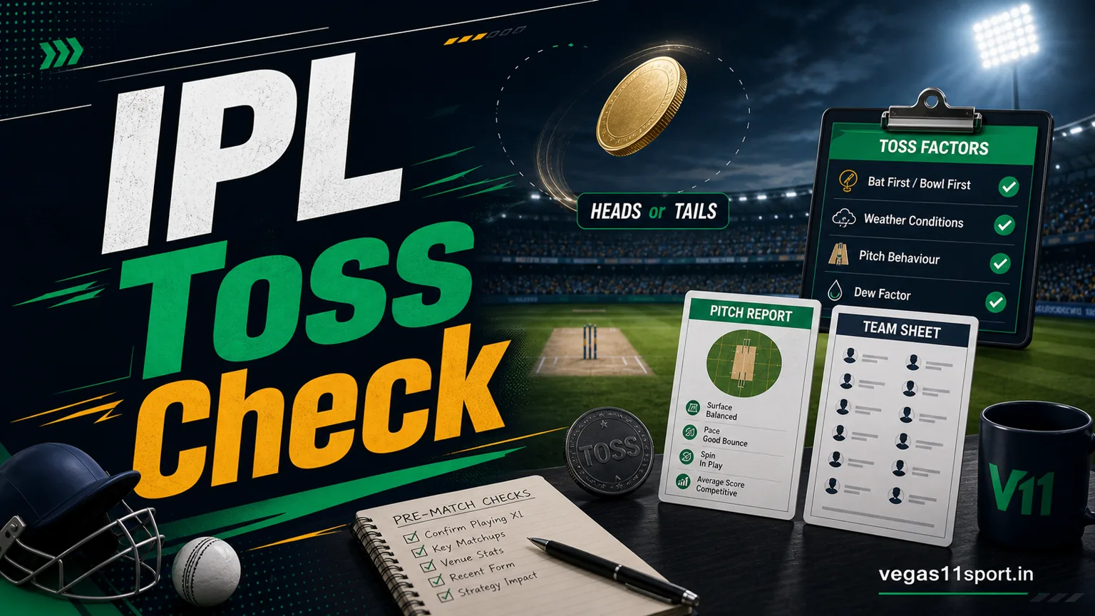 IPL Toss Betting on Vegas11 Sport: Check Context Before The Coin