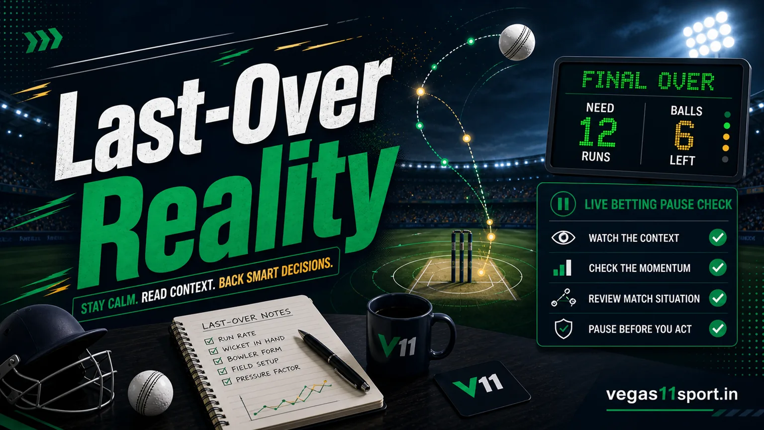 IPL Last-Over Betting on Vegas11 Sport: Pause Before The Final Over