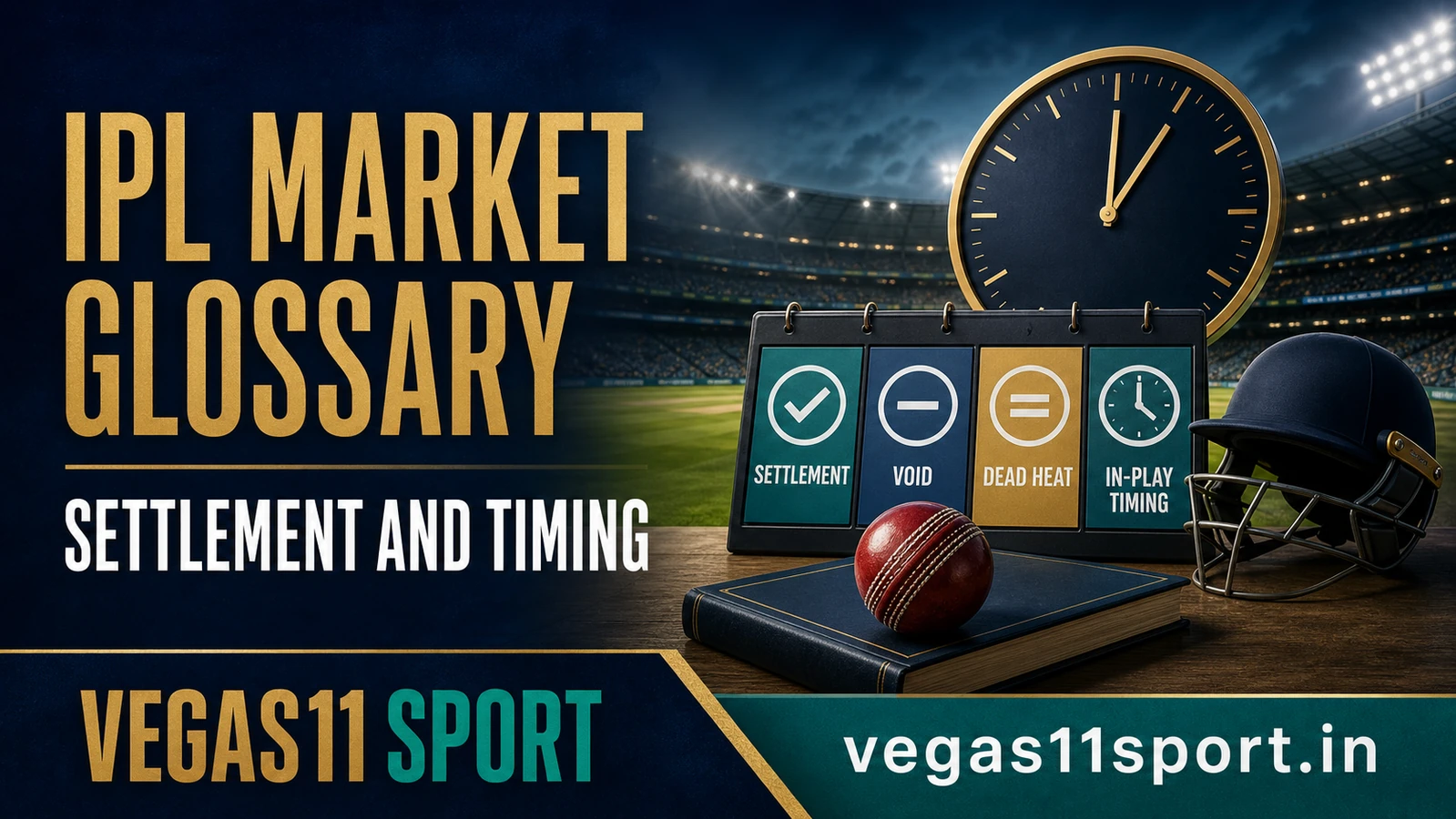 IPL Market Rules Glossary: Settlement, Void, Dead Heat, and In-Play Timing
