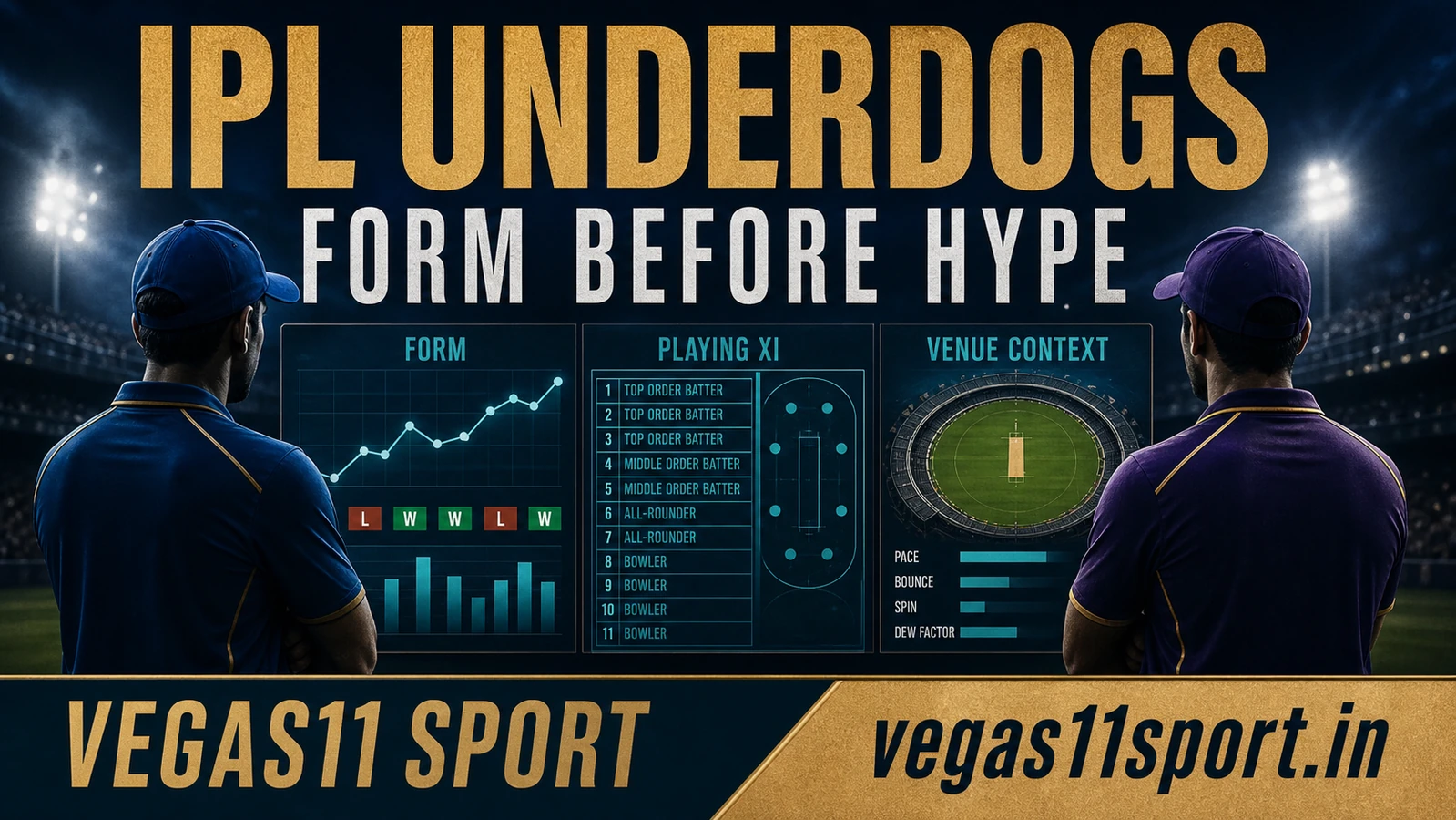 IPL Underdogs: Check Form, XI, Venue, And Rules Before The Story