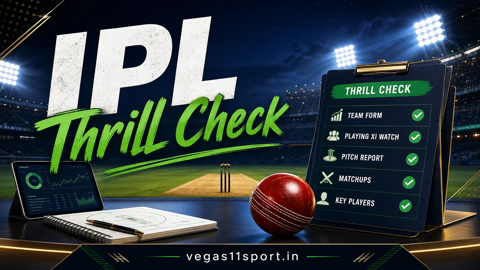 IPL 2025 Match Thrill on Vegas11 Sport: Read Excitement With Limits