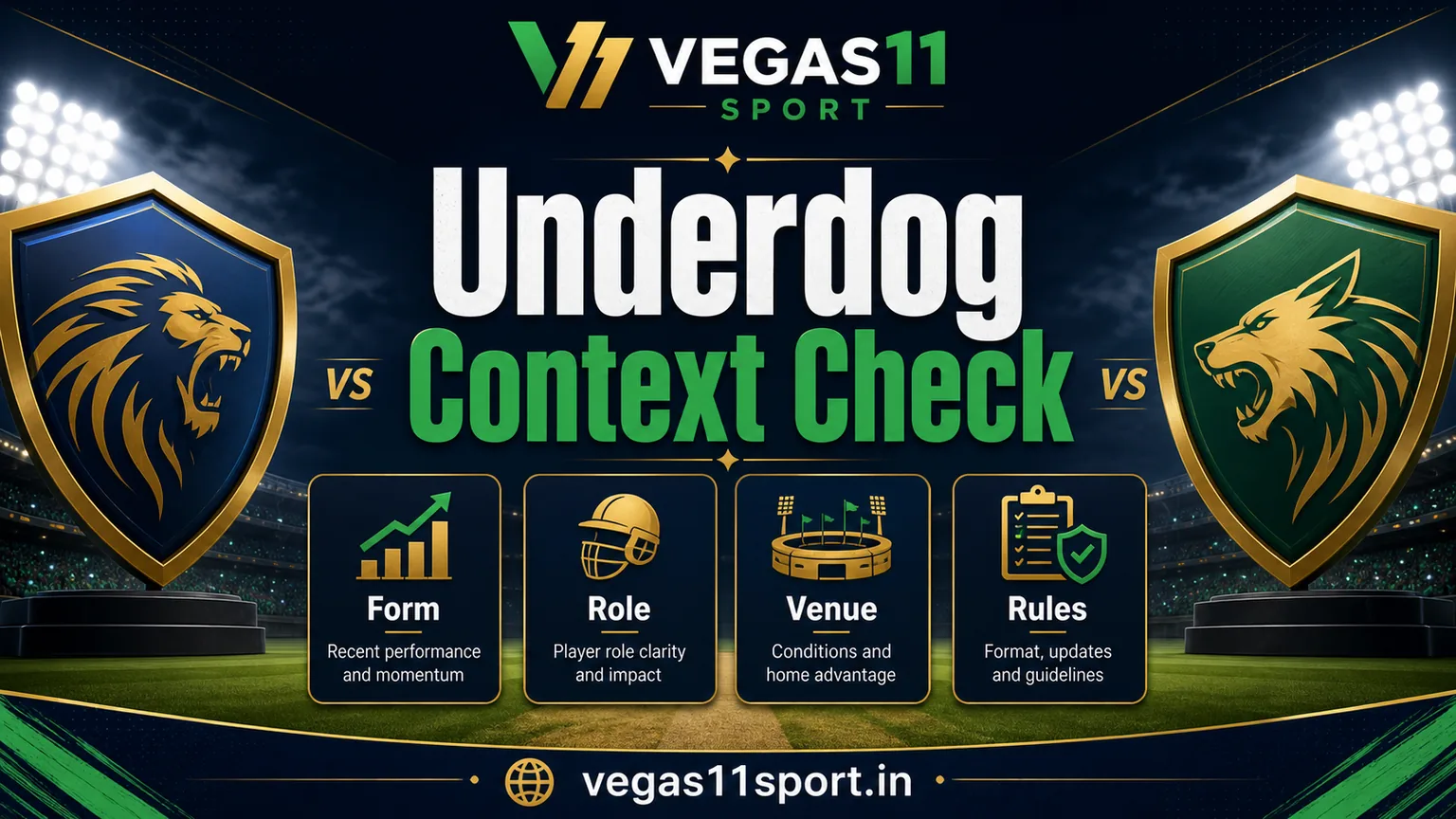 IPL Underdogs on Vegas11 Sport: Check Context Before The Story
