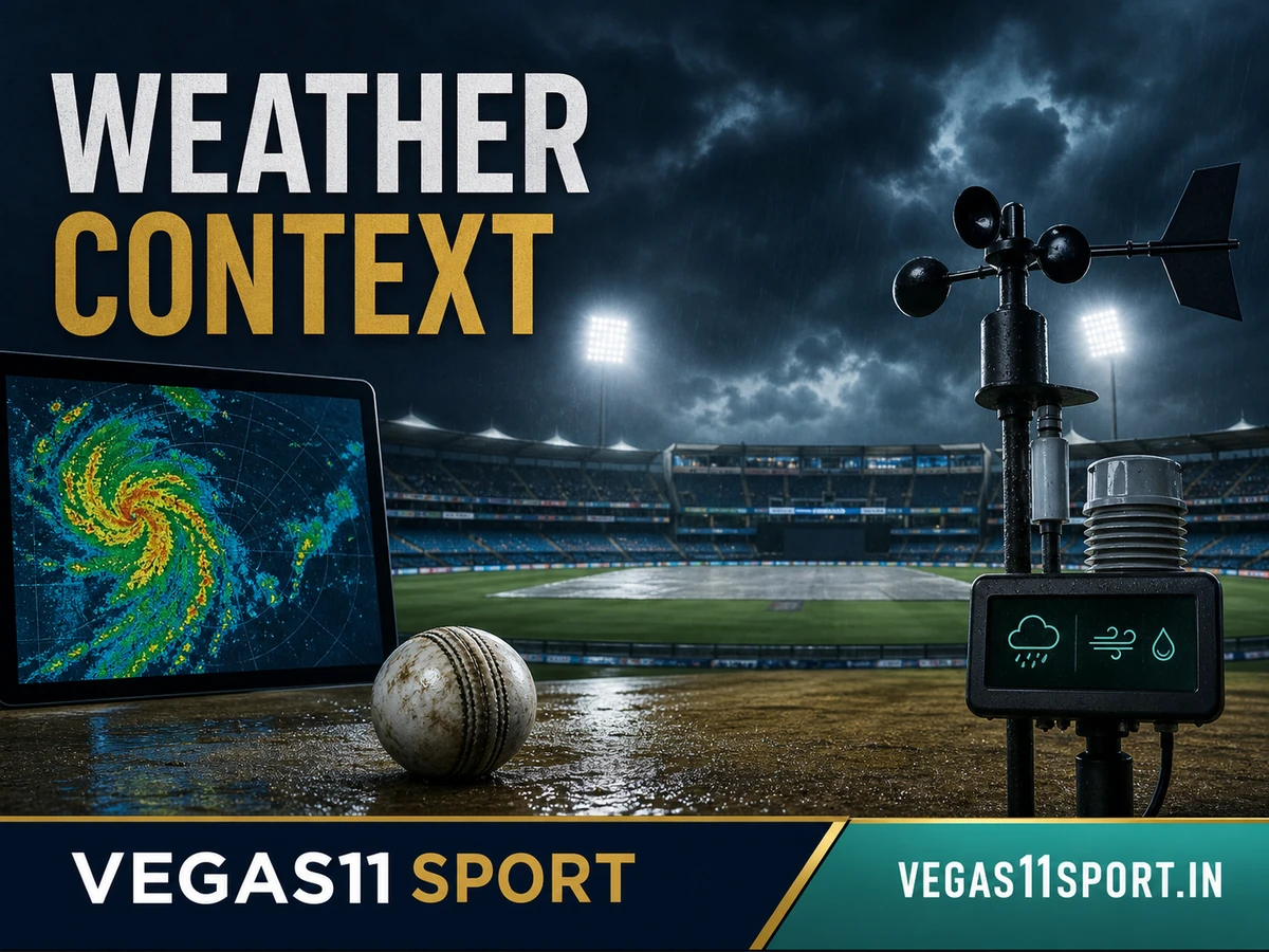 Vegas11 Sport integrated-text illustration for the weather check.