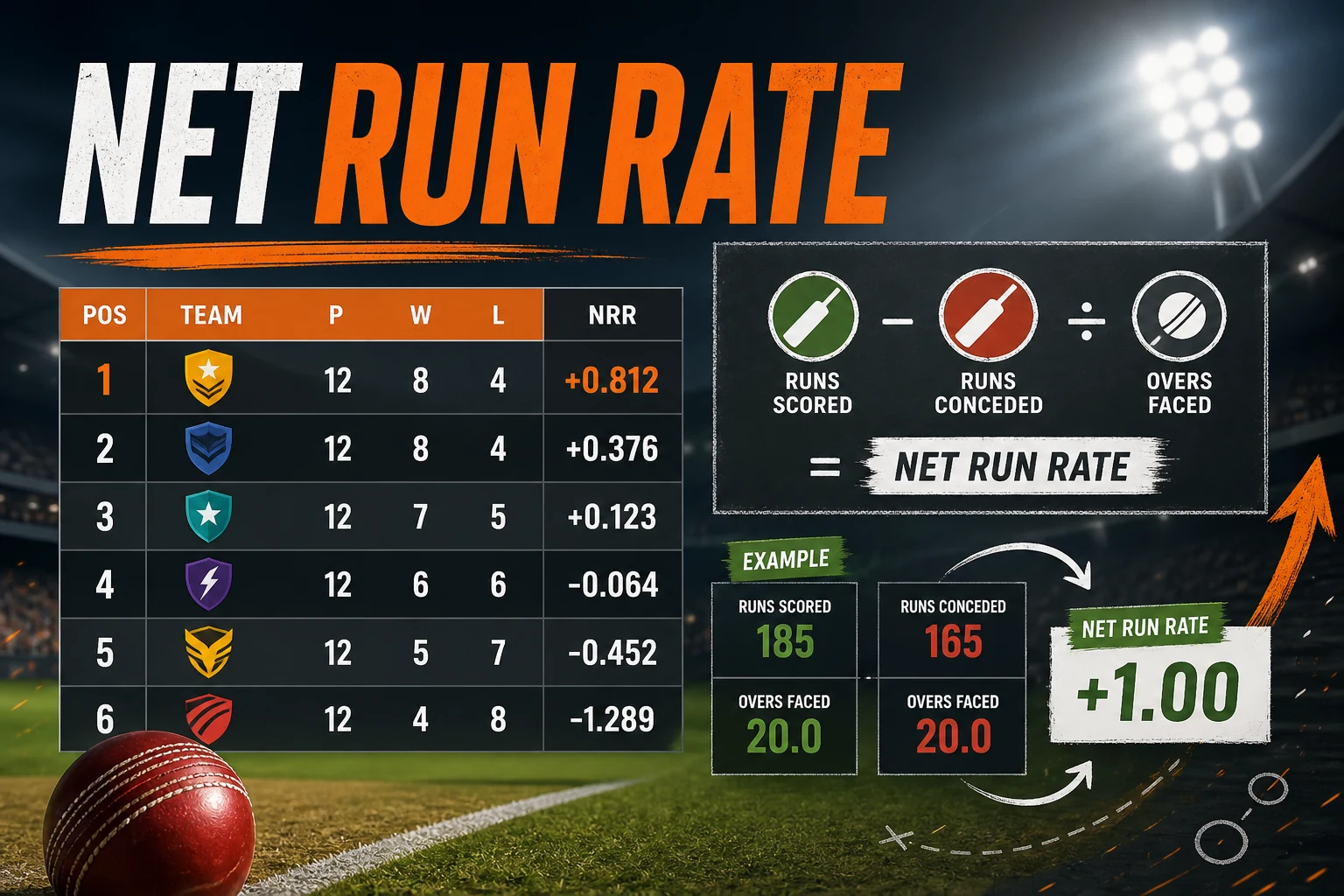 IPL Net Run Rate Explained: Calculation, Tie-Breakers, and Common Mistakes