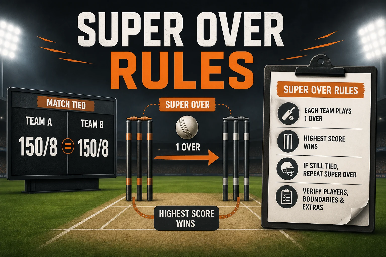 T20 Super Over Rules: How a Tie Is Resolved and What to Verify