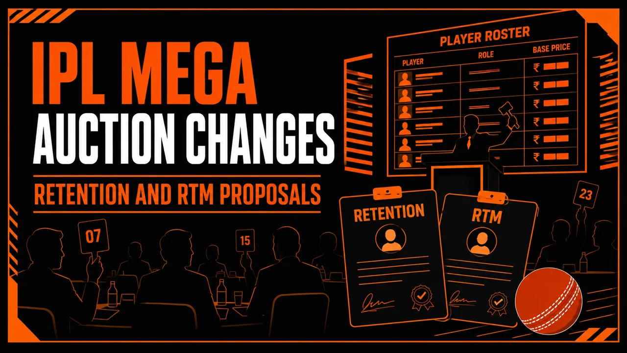 IPL Mega Auction Changes: How to Read Retention and RTM Proposals