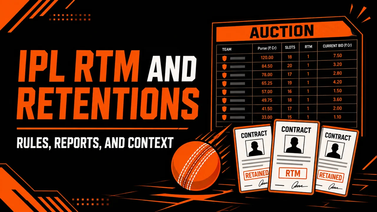 IPL RTM and Retention Rules Explained: A 2025 Auction Context Guide
