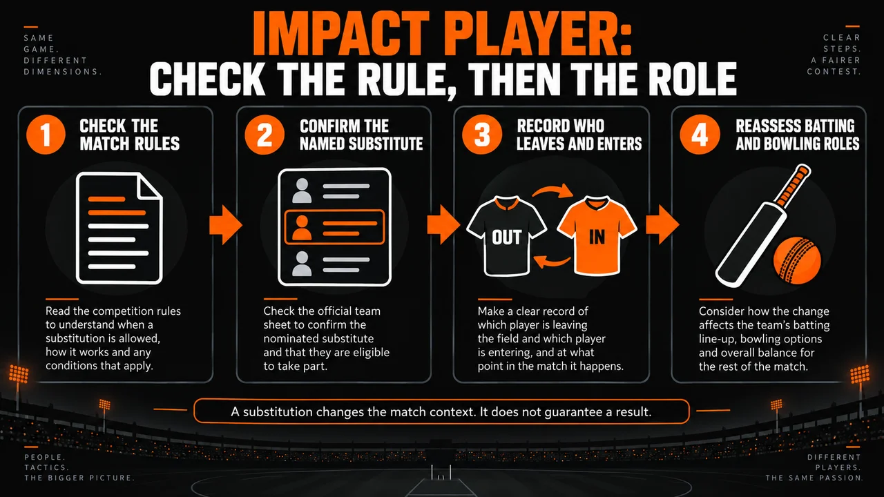 Evidence-check sequence for IPL Impact Player Rule: Match Use, Eligibility Checks, and Evidence